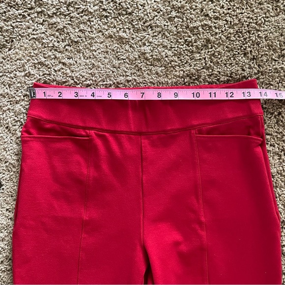 CHICO’S RED PANTS-SLACKS ~ Sz XS - Chico’s 0 Short - Picture 4 of 13
